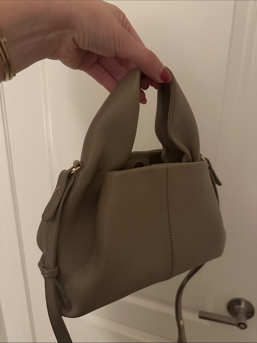 Polene Numéro Neuf Mini in EDITION TEXTURED TAUPE - Picture 5 of 5